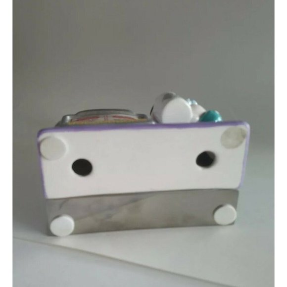 Vintage Maxine's Crabby Kitchen Napkin Holder By J Wagner Excellent Cond - Picture 6 of 6